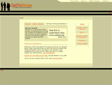 Tablet Screenshot of gettoknow.com